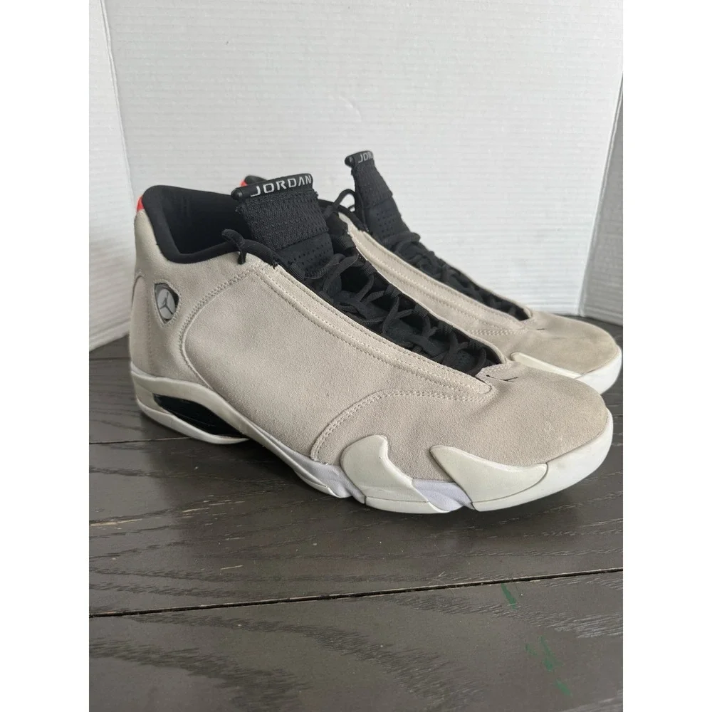 Jordan Air Jordan 14 Retro Desert Sand 2018 Suede Men's Sneakers 487471-021